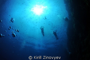 Divers above me by Kirill Zinovyev 